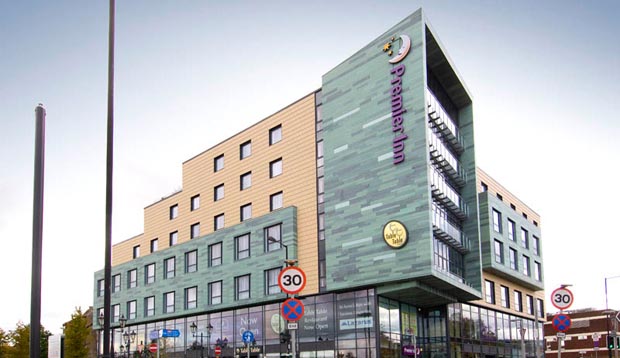 Exterior of Premier Inn Doncaster Central (High Fishergate)